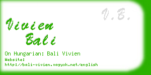 vivien bali business card